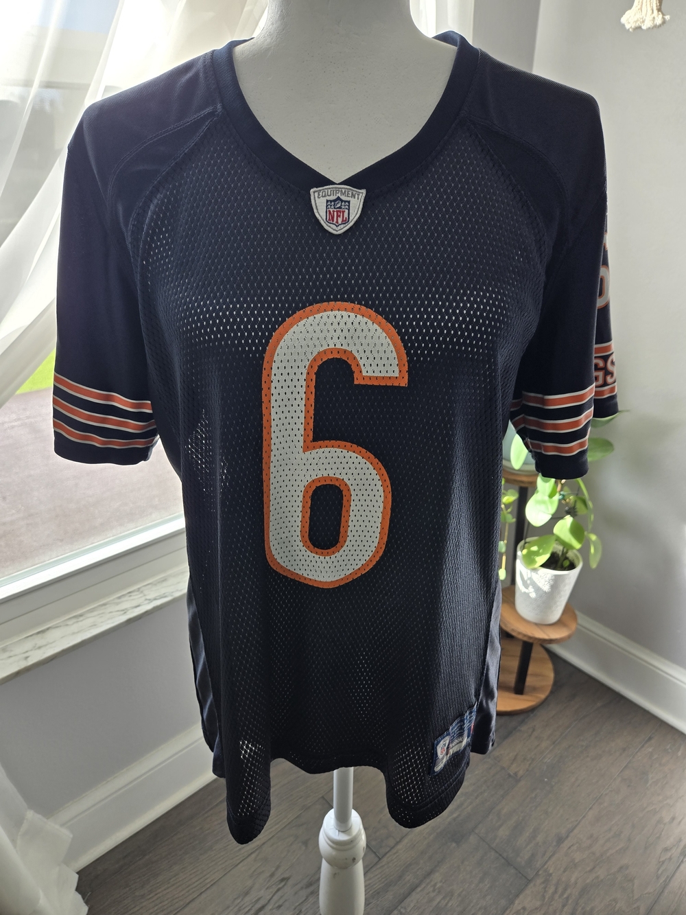 Vintage Reebok NFL On-Field Jersey Women's L Navy Blue Football Gameday